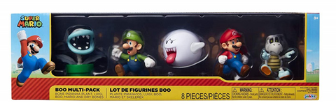 Pack 5 Figurines - Mario - Boo! 6cm
